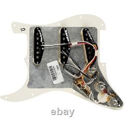 Fender Stratocaster SSS Tex-Mex Plaque de protection préfilée Blanche/Noire/Blanche