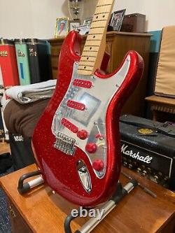Fender Stratocaster en aulne rouge étincelant, micros Fender Custom Shop 69