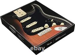 Fender Tex Mex Plaque de Pickguard Pré-câblée Stratocaster Noire 3-Ply