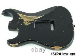 Fender USA Custom Shop 1959 Heavy Relic Stratocaster Body Strat 59 Aged Black