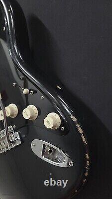 Fender Vintera Road Worn LE Stratocaster personnalisée inspirée par Gilmour, en noir