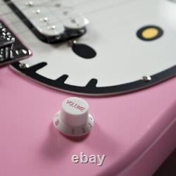 Fender x Hello Kitty 50e anniversaire Stratocaster blanche rose avec étui souple