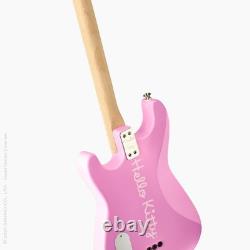 Fender x Loog Guitare Stratocaster Hello Kitty pour Enfants (Rose) - Sanrio 7456