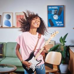 Fender x Loog Guitare Stratocaster Hello Kitty pour Enfants (Rose) - Sanrio 7456