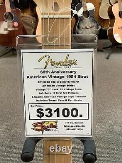 Fendre 60ème Anniversaire Stratocaster 1954 Nos (nouveau Old Stock)