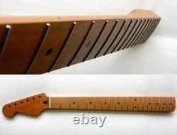 GUITARE À NECK EN UN PIÈCE DE STYLE STRATOCASTER GAUCHE, TOASTÉE, COMPATIBLE AVEC WARMOTH, FENDER STRAT