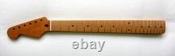 GUITARE À NECK EN UN PIÈCE DE STYLE STRATOCASTER GAUCHE, TOASTÉE, COMPATIBLE AVEC WARMOTH, FENDER STRAT