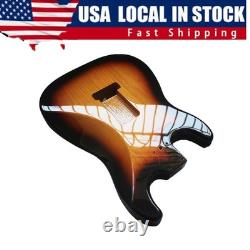 GUITARE ÉLECTRIQUE STRATOCASTER SUNBURST 3 COULEURS CORPS EN AULNE POUR FENDER ? STOCK USA