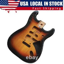 GUITARE ÉLECTRIQUE STRATOCASTER SUNBURST 3 COULEURS CORPS EN AULNE POUR FENDER ? STOCK USA