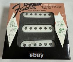 Genuine Fender'54 Stratocaster Strat Guitare Ensemble de Micros Blancs, Neuf dans Boîte Ouverte