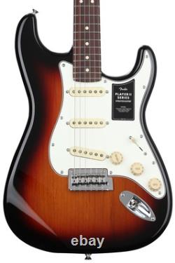 Guitare Électrique Fender Player II Stratocaster Sunburst 3 Couleurs avec Touche en Palissandre