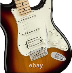 Guitare Électrique Fender Player Stratocaster HSS, Sunburst 3 Couleurs, Touche en Érable