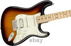 Guitare Électrique Fender Player Stratocaster HSS, Sunburst 3 Couleurs, Touche en Érable