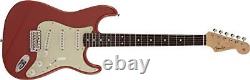 Guitare Électrique Rouge Fender Fabriqué Au Japon Traditionnel Années 60 Stratocaster Fiesta Nouveau