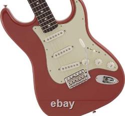 Guitare Électrique Rouge Fender Fabriqué Au Japon Traditionnel Années 60 Stratocaster Fiesta Nouveau