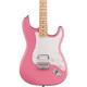 Guitare &Eacute;lectrique Squier Sonic Stratocaster Ht H Avec Touche En &Eacute;rable Couleur Rose Fluo