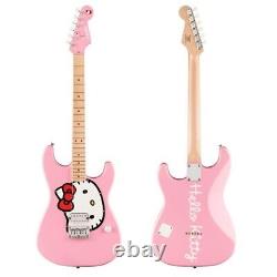 Guitare Électrique Squier par Fender Édition Limitée Hello Kitty Stratocaster Rose