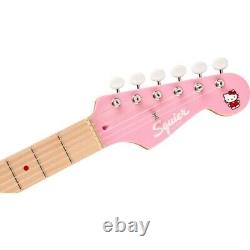 Guitare Électrique Squier par Fender Édition Limitée Hello Kitty Stratocaster Rose