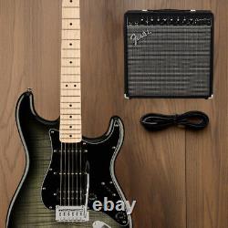 Guitare Fender Affinity Series Stratocaster FMT HSS en Noir Burst