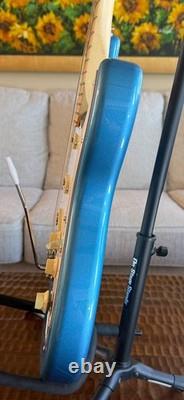 Guitare Fender American Performer Strat 2022, bleu Lake Placid délavé, finition brillante