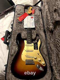 Guitare Fender American Ultra II Stratocaster, Touche en Ébène, Ultraburst