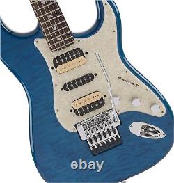 Guitare Fender Michiya Haruhata Stratocaster Bleu Transp. des Caraïbes Fabriquée au Japon