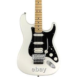 Guitare Fender Player Stratocaster HSS Floyd Rose avec touche en érable, blanc polaire