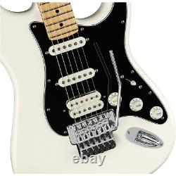 Guitare Fender Player Stratocaster HSS Floyd Rose avec touche en érable, blanc polaire