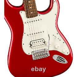 Guitare Fender Player Stratocaster HSS, touche en Pau Ferro, rouge pomme bonbon
