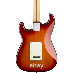Guitare Fender Player Stratocaster Plus Top avec touche en érable, finition Aged Cherry Burst