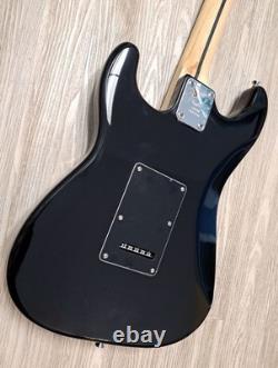 Guitare Fender Stratocaster Noire avec Tête Gilmour MOD Strat SSS LTD en Érable