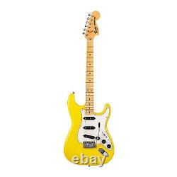 Guitare Fender Stratocaster jaune, édition limitée, fabriquée au Japon