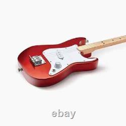 Guitare Loog Fender X Loog 3 cordes Stratocaster rouge pomme d'amour