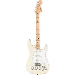 Guitare Squier Affinity Series Stratocaster avec touche en érable, blanc olympique