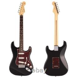 Guitare électrique Fender Made in Japan Hybrid II Series Stratocaster noire avec étui