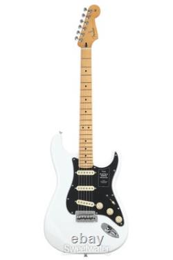Guitare électrique Fender Player II Stratocaster Polar White avec manche en érable