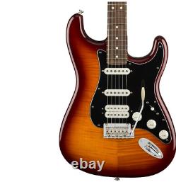 Guitare électrique Fender Player Plus Top Stratocaster, Tabac Burst, Pau Ferro Fi