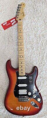 Guitare électrique Fender Player Stratocaster Plus Top, HSS, Cherry Burst Demo