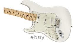 Guitare électrique Fender Player Stratocaster SSS, avec garantie de 2 ans, Polar Whit