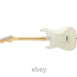 Guitare électrique Fender Player Stratocaster Strat avec touche en érable, blanc polaire