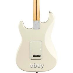 Guitare électrique Fender Player Stratocaster avec touche en érable, couleur blanche polaire