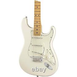 Guitare électrique Fender Player Stratocaster avec touche en érable, couleur blanche polaire