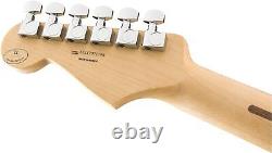 Guitare électrique Fender Player Stratocaster avec touche en érable, couleur crème au beurre.