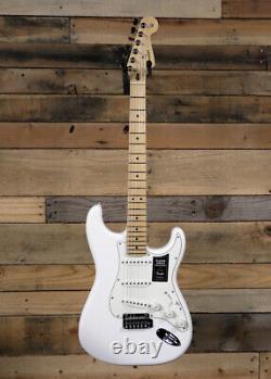 Guitare électrique Fender Player Stratocaster en blanc polaire avec touche en érable