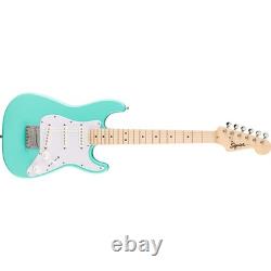 Guitare électrique Fender Squier Mini Stratocaster, vert mousse de mer, touche en érable Guitare électrique Fender Squier Mini Stratocaster, vert mousse de mer, touche en érable
