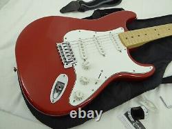 Guitare électrique Fender Squier Stratocaster Classic Vibe 50's Fiesta Red avec accessoires