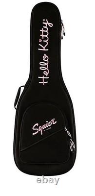 Guitare électrique Fender Squier x Hello Kitty Stratocaster blanche neuve avec sac