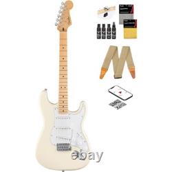 Guitare électrique Fender Standard Stratocaster Blanche Olympique