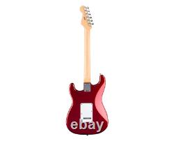 Guitare électrique Fender Standard Stratocaster HSS Candy Cola avec touche en laurier