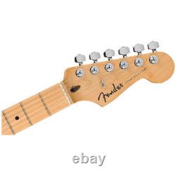 Guitare électrique Fender Standard Stratocaster avec touche en érable et pickguard blanc